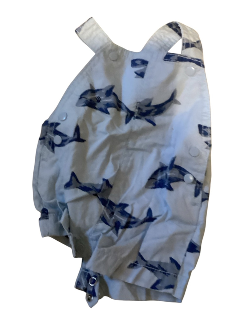Baby Cotton Romper Set - Red, Blue, White, Tan - Picture 6 of 7